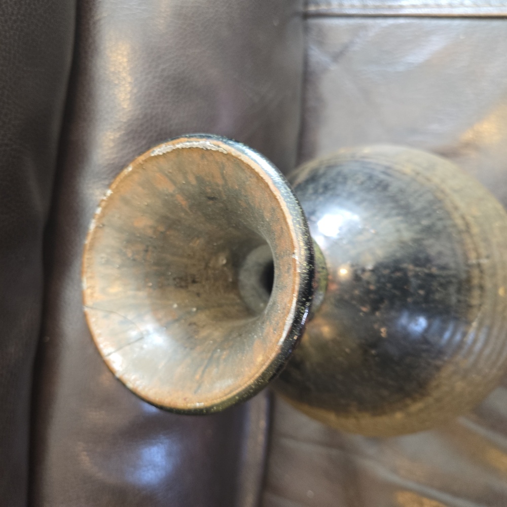 Important Signed Stoneware Ceramic Vase 1972 - Picture 2 of 9